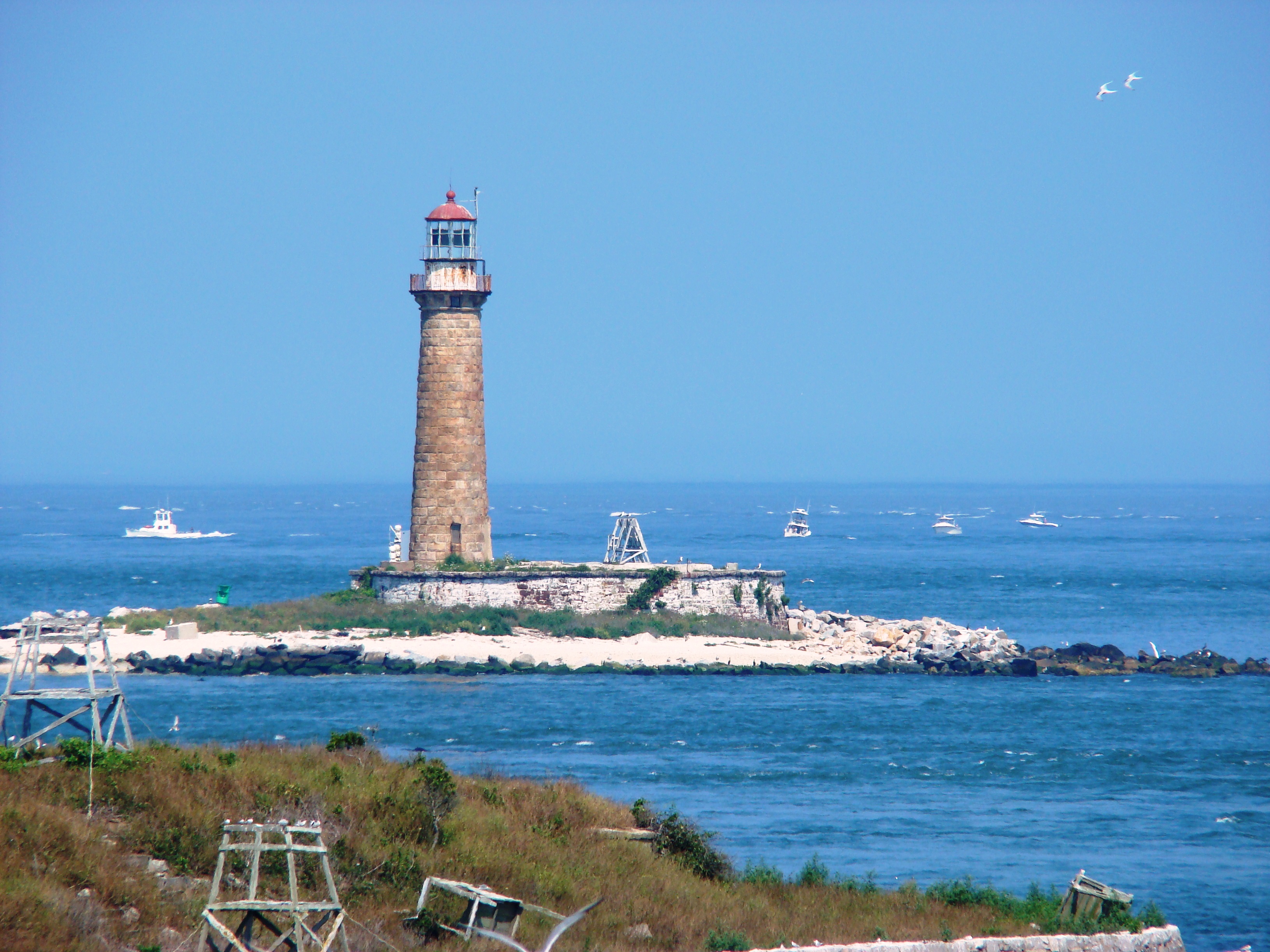 Little Gull Island as seen from Great Gull Island