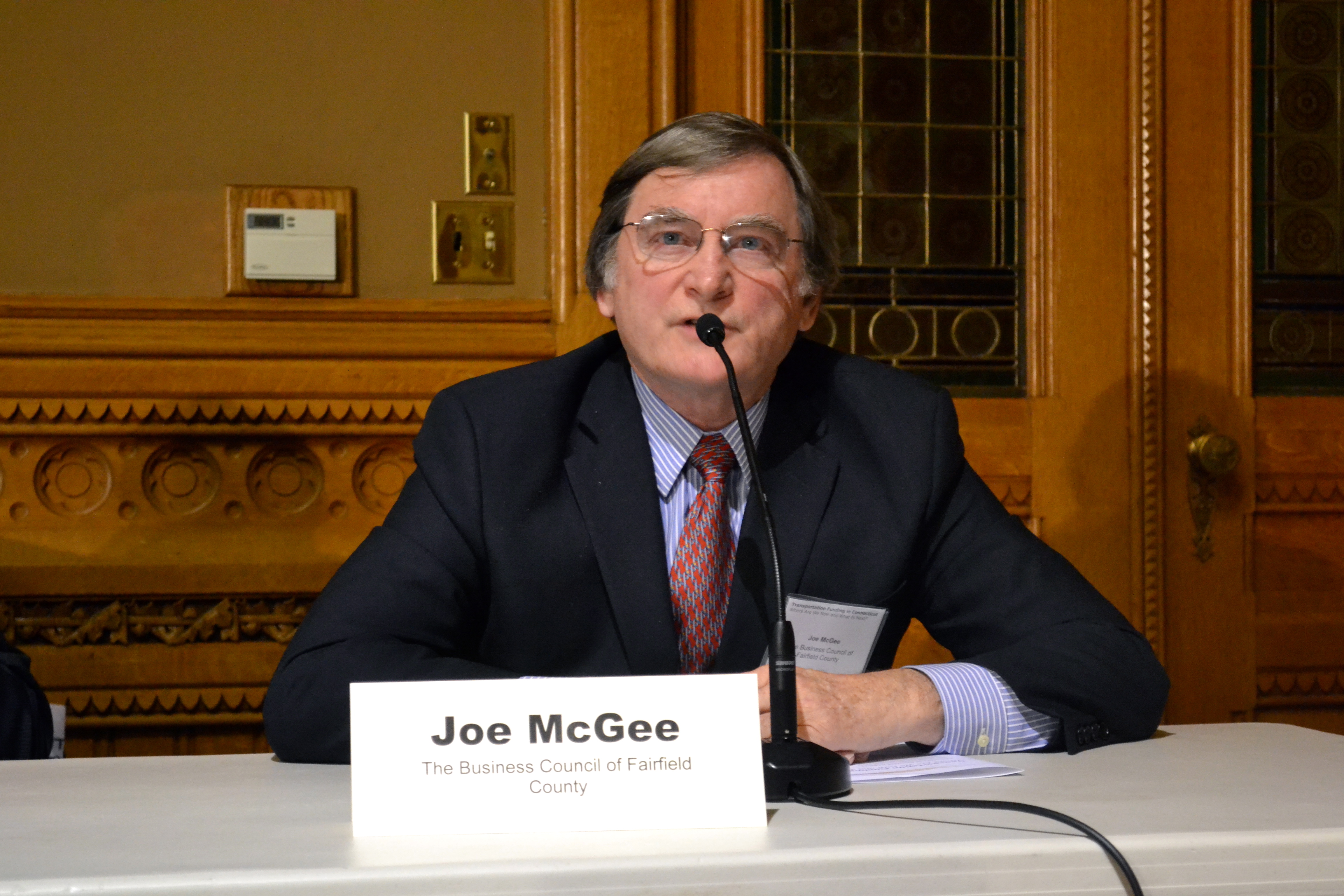 Joe McGee of The Business Council of Fairfield County