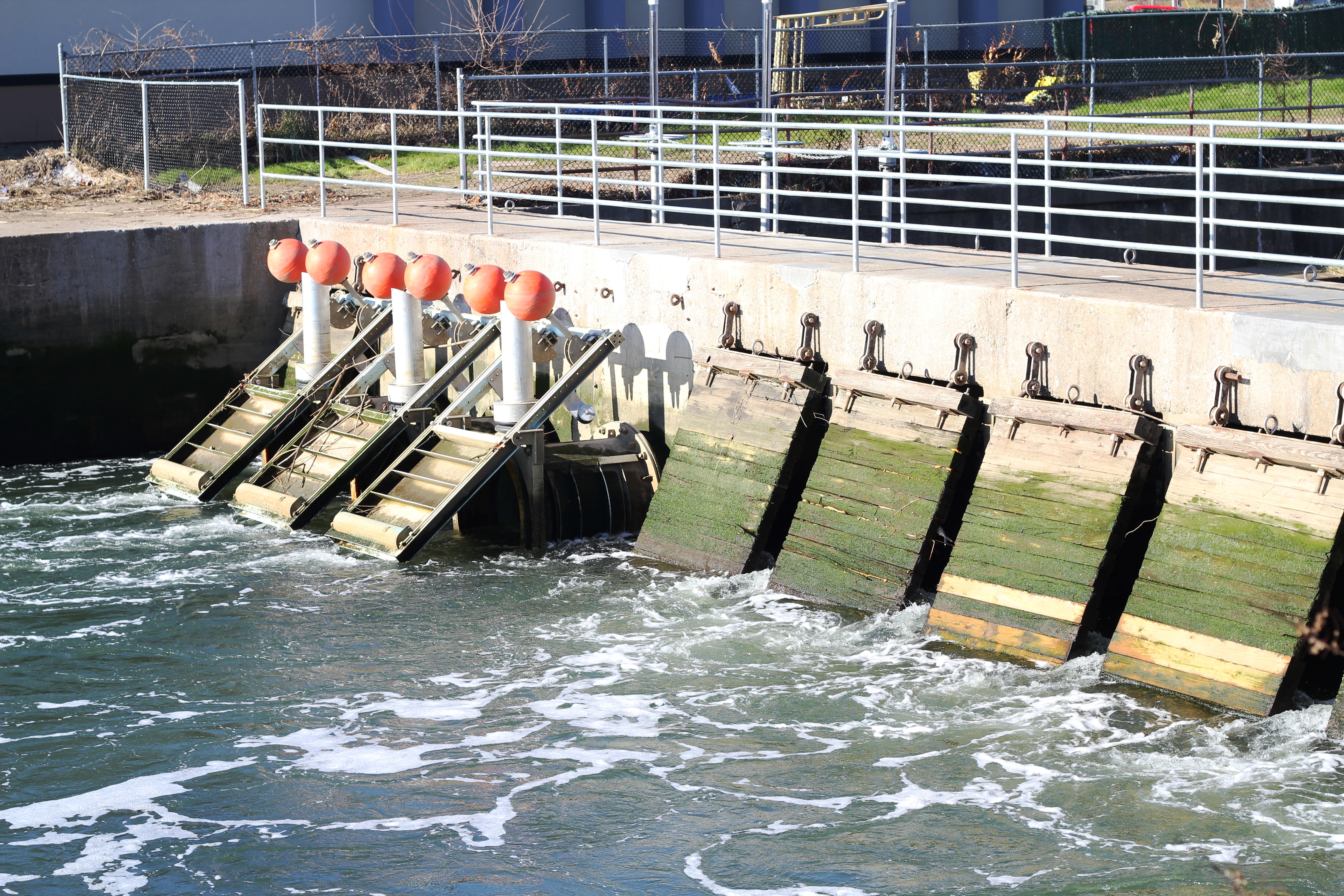 West River tide gates in New Haven