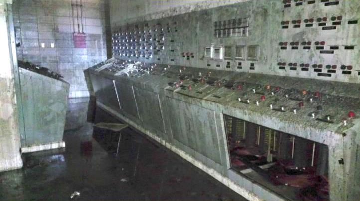 Flood damage in Yonkers wastewater plant secondary control room. (Photo courtesy Michael Coley.)