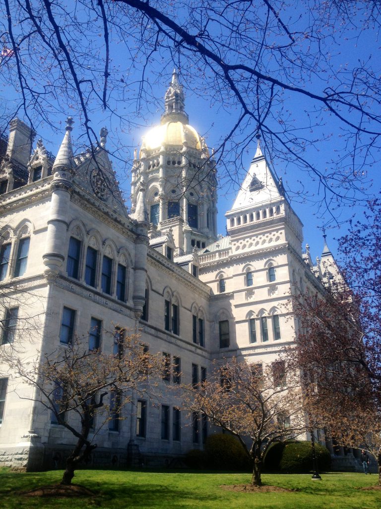 CT Capitol building with trees (photo: Laura McMillan)