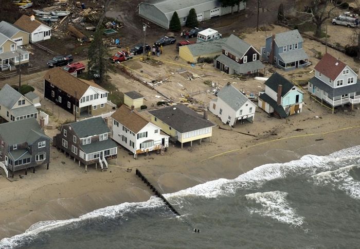 Flattened dunes in Old Lyme