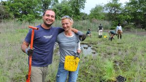 Volunteers at Sunken Meadow State Park restoration planting
