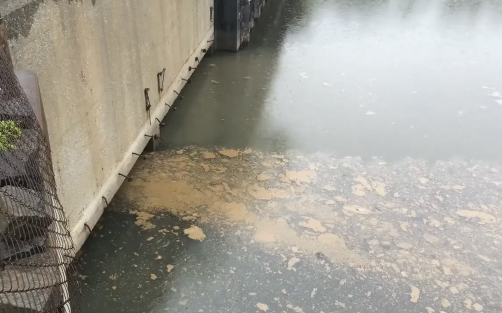 Combined Sewer Outflow into Maspeth Creek